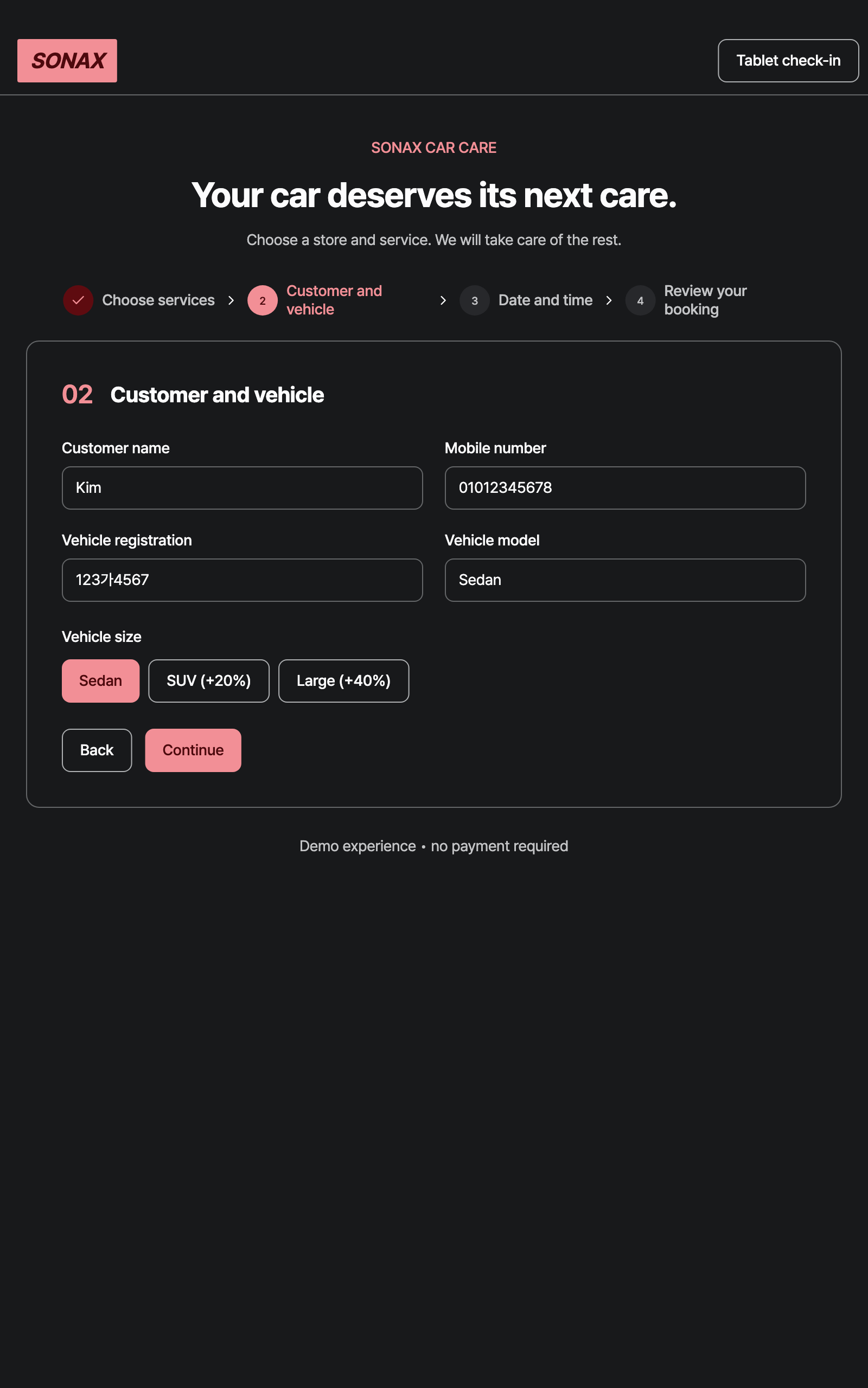 booking_step_1 — tablet · dark · en
