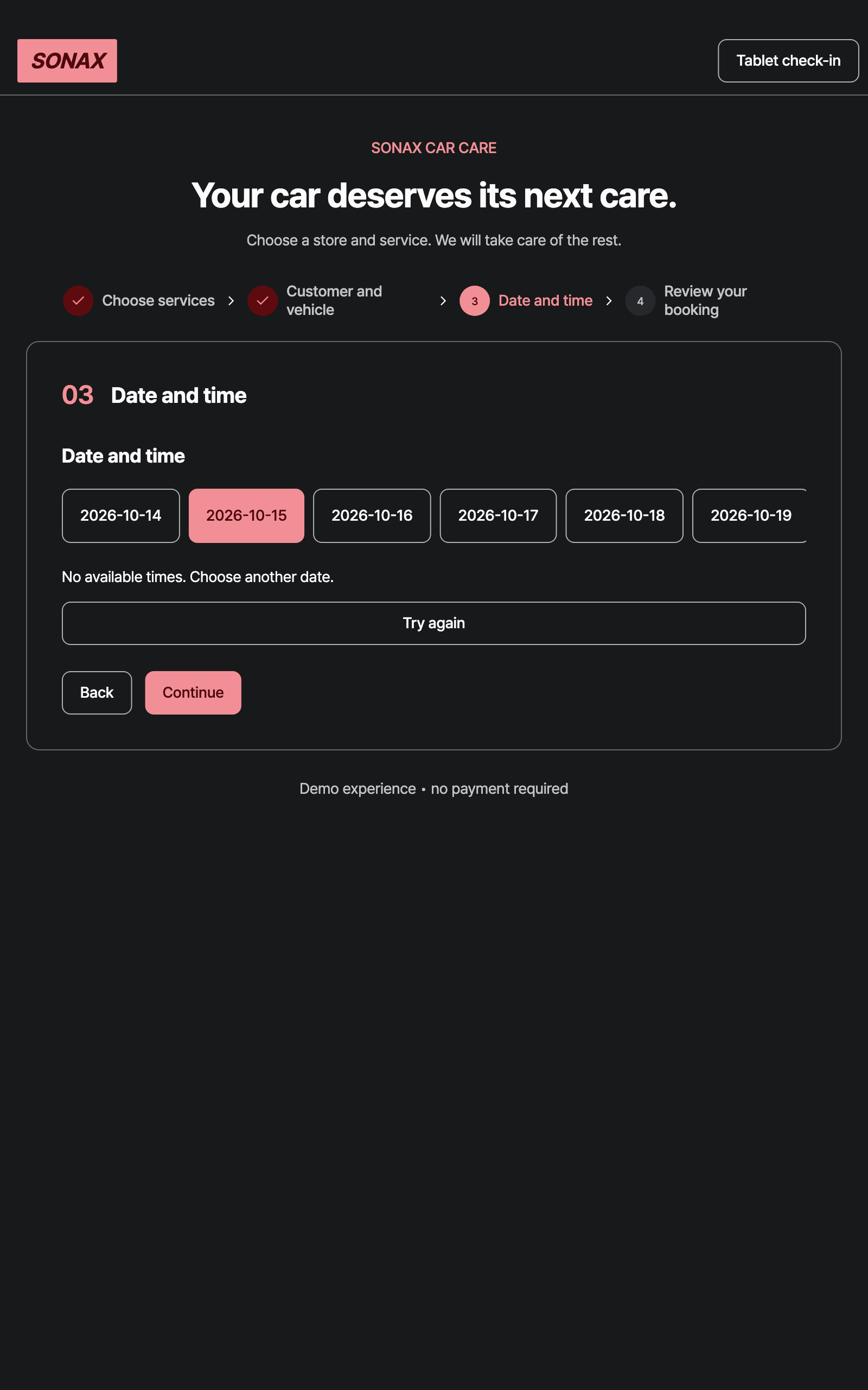 booking_step_2 — tablet · dark · en
