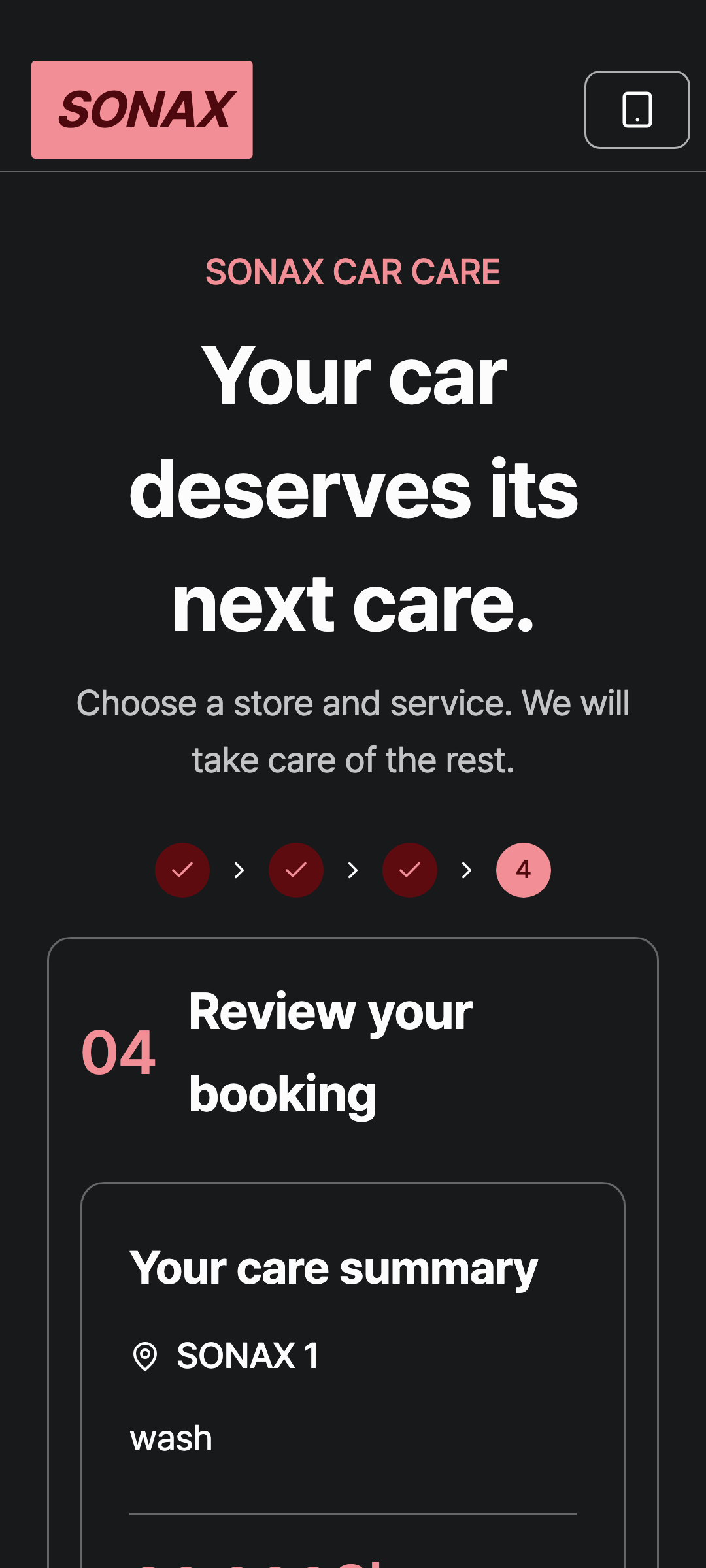booking_step_3 — phone · dark · en · text 1.3x