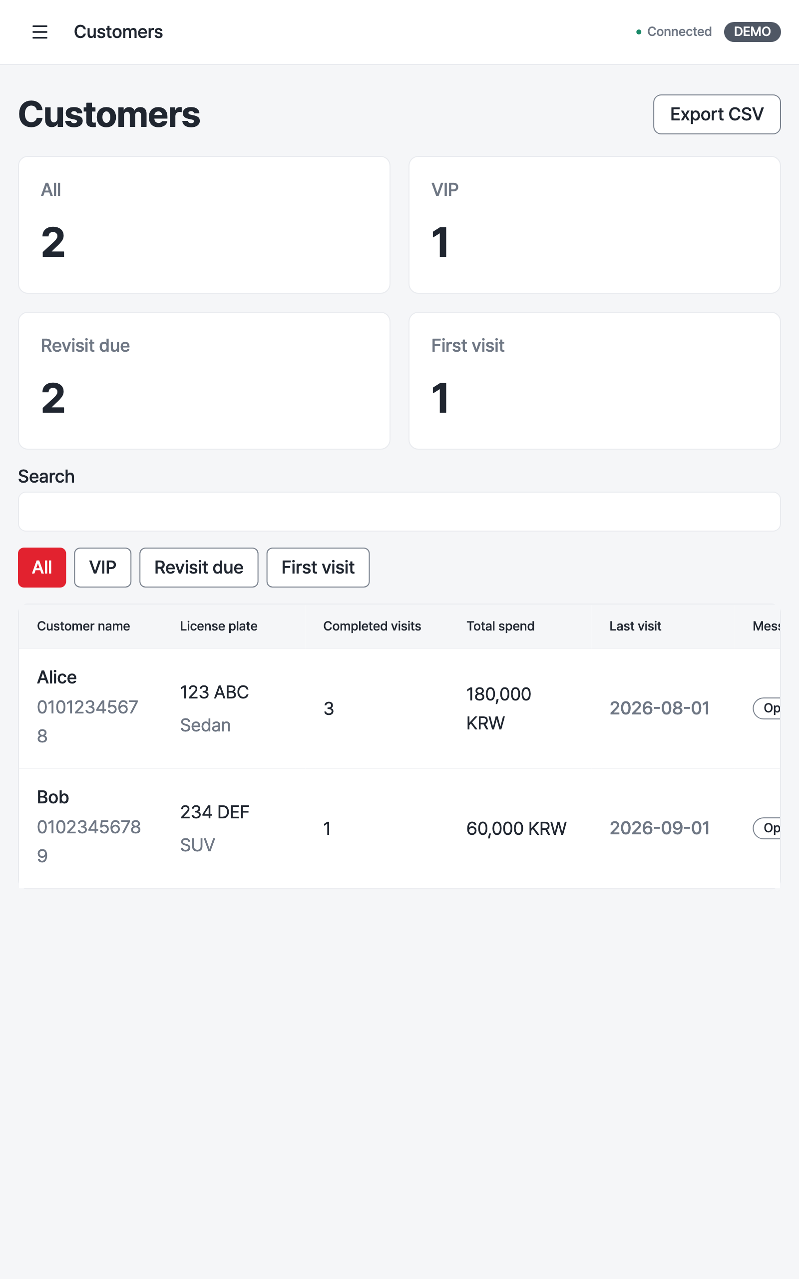 customers — tablet · light · en · text 1.3x