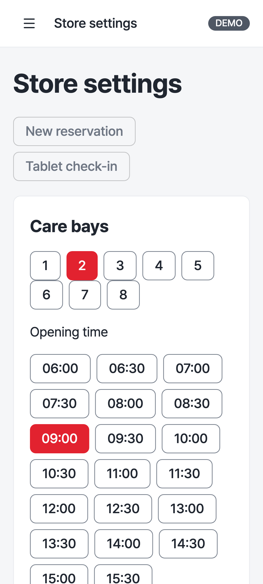 settings — phone · light · en · text 1.3x
