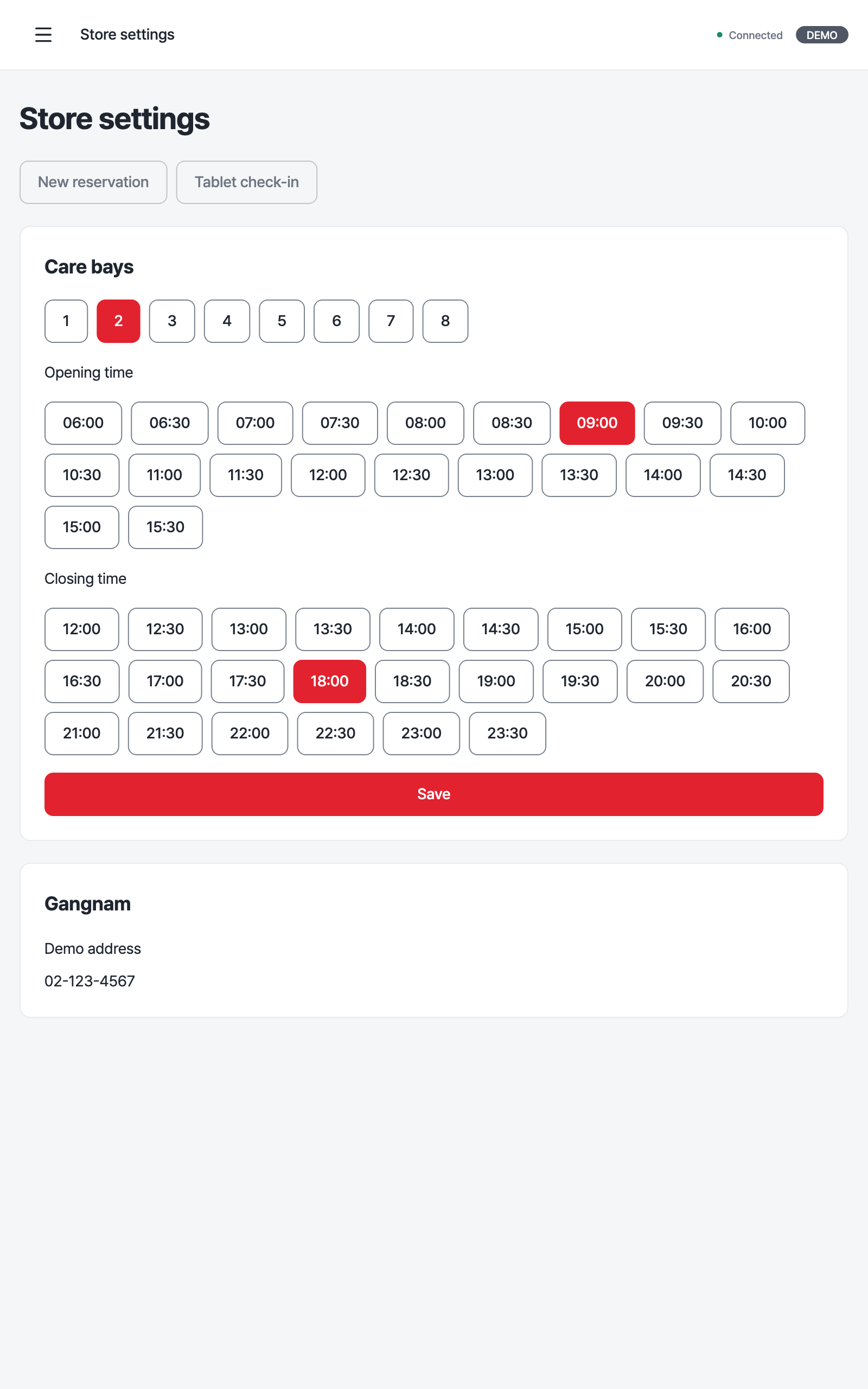 settings — tablet · light · en