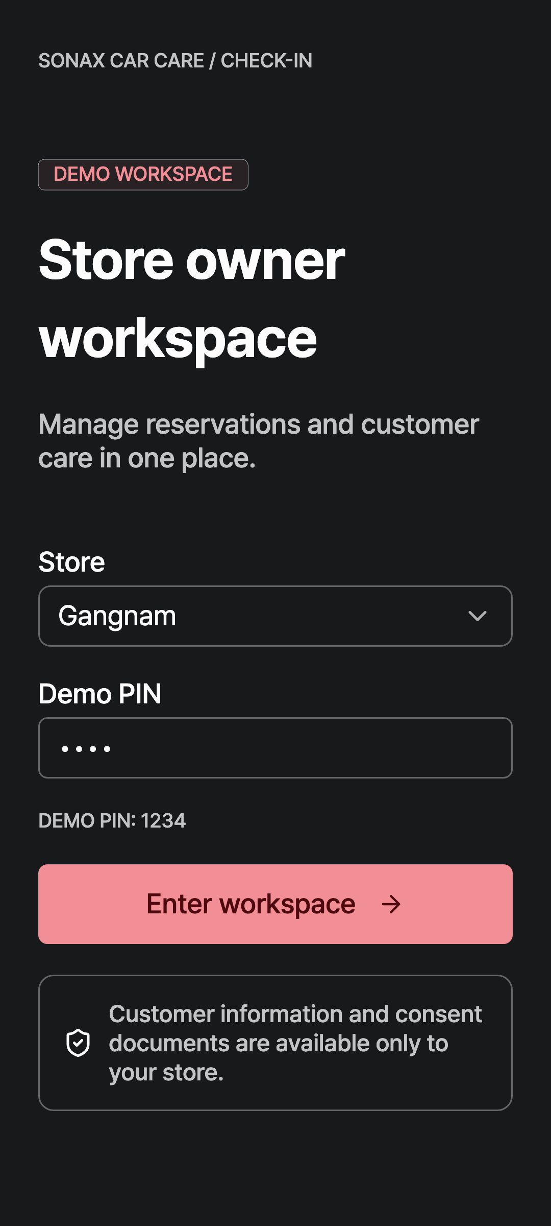 workspace_login — phone · dark · en · text 1.3x