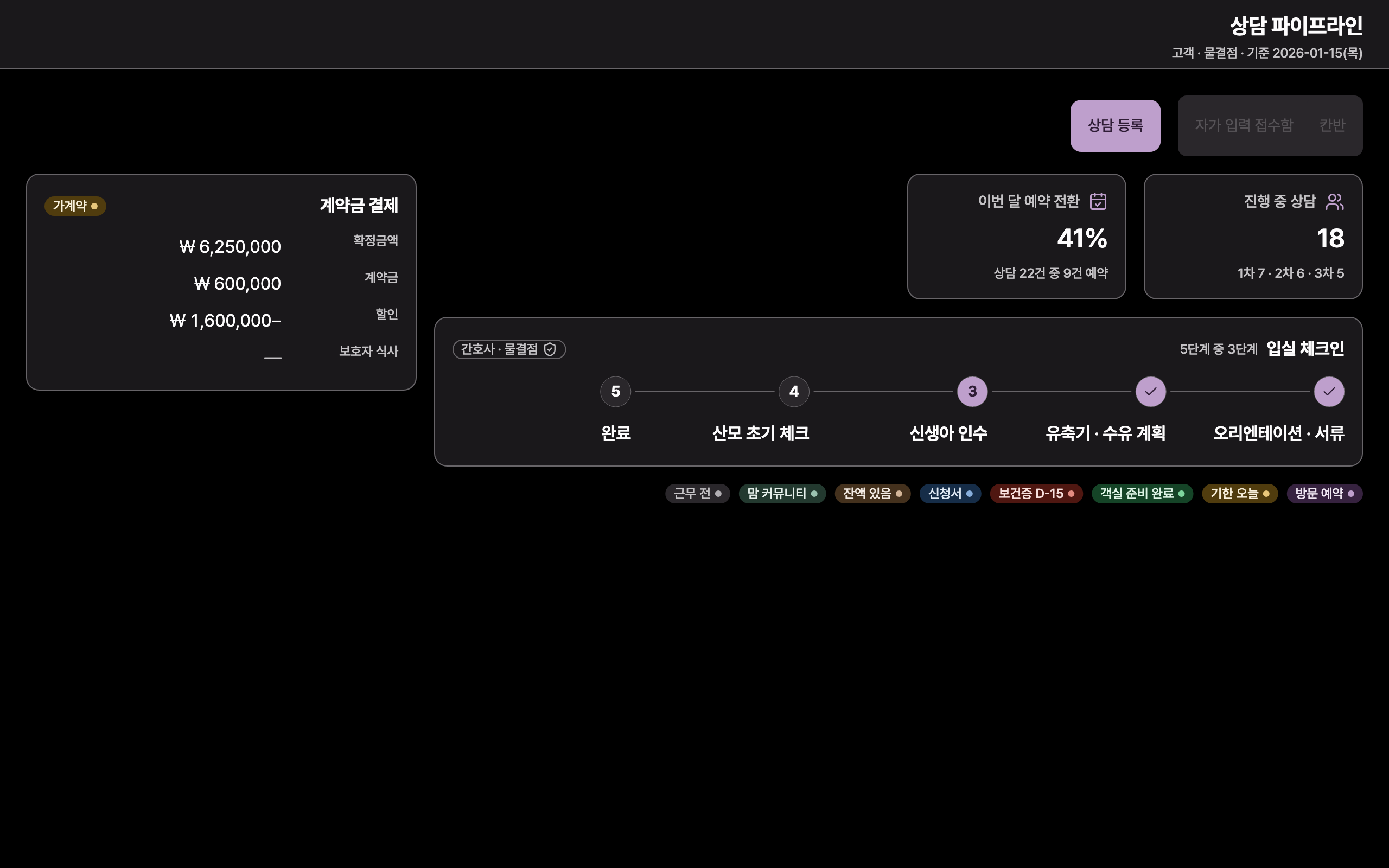 console_page — desktop · dark · ar
